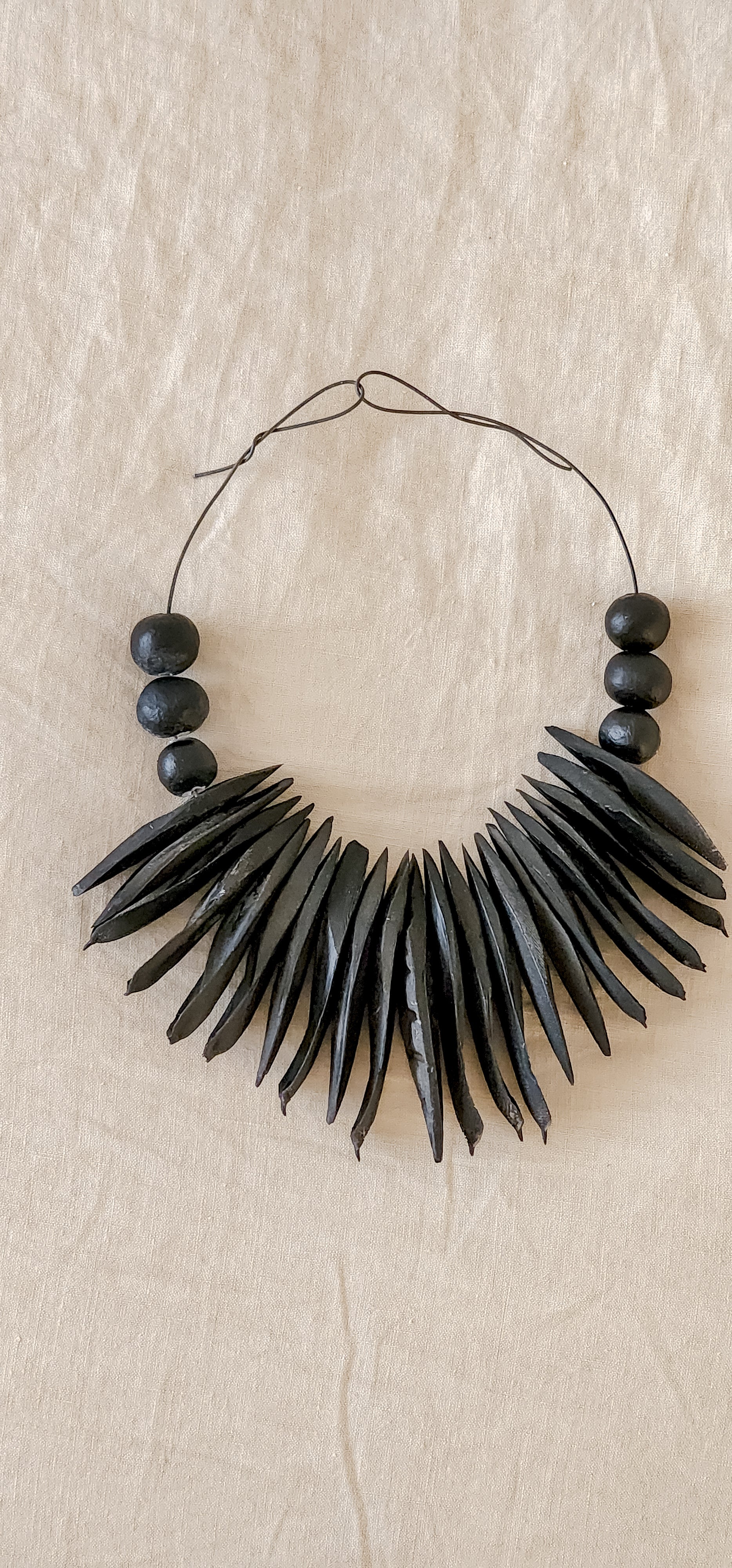 black cuttlefish wall hanging